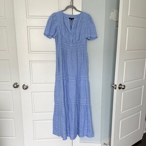 Quince European Linen French Blue Maxi Dress - Sz Small - New with Tags